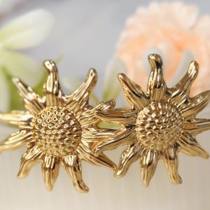 Zarcillos de sol estilo chunky