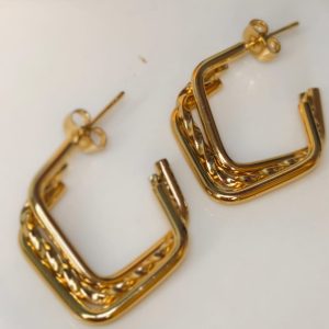 Zarcillo rombo cleopatra