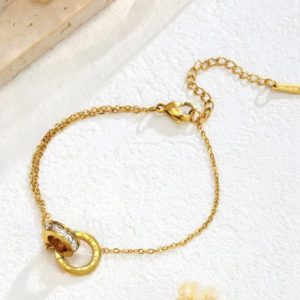 Pulsera Argollas entrelazadas