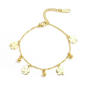 Pulsera trébol y puntos