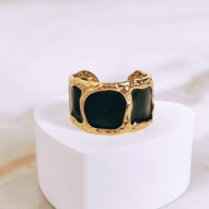 Anillos ajustable negro 1